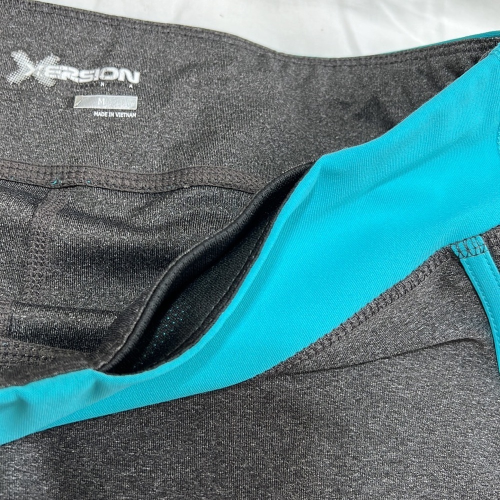 🌙Xersion Gray/Blue Athletic Shorts - Picture 3 of 8